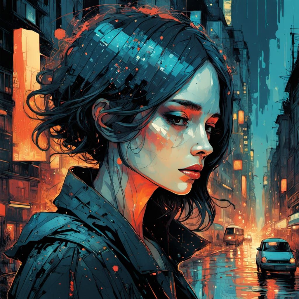 Neon City Punk Goddess