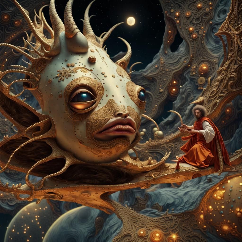 Extraterrestrial Fashion Show: Hyperrealistic, Detailed Sci-...