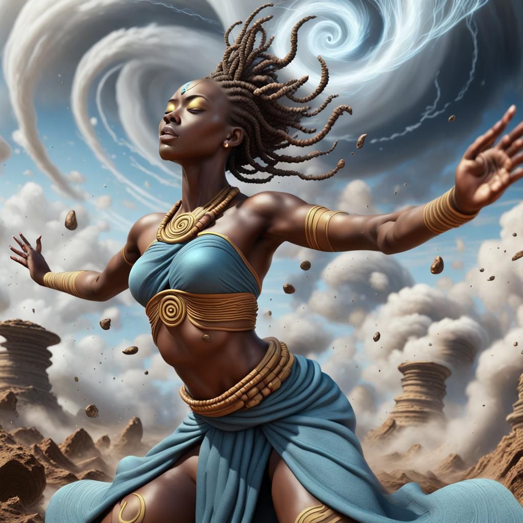 An African Air-Bender Goddess