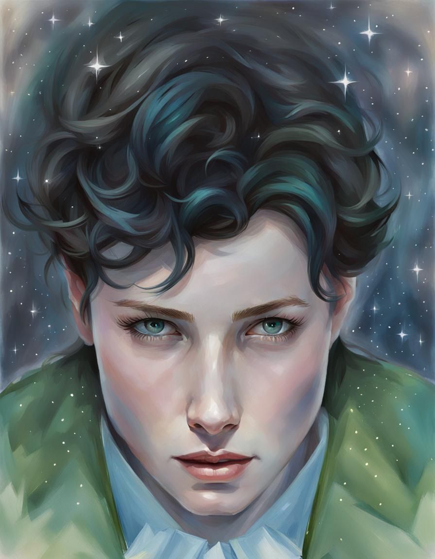 AI Angelic Face with Refined Features