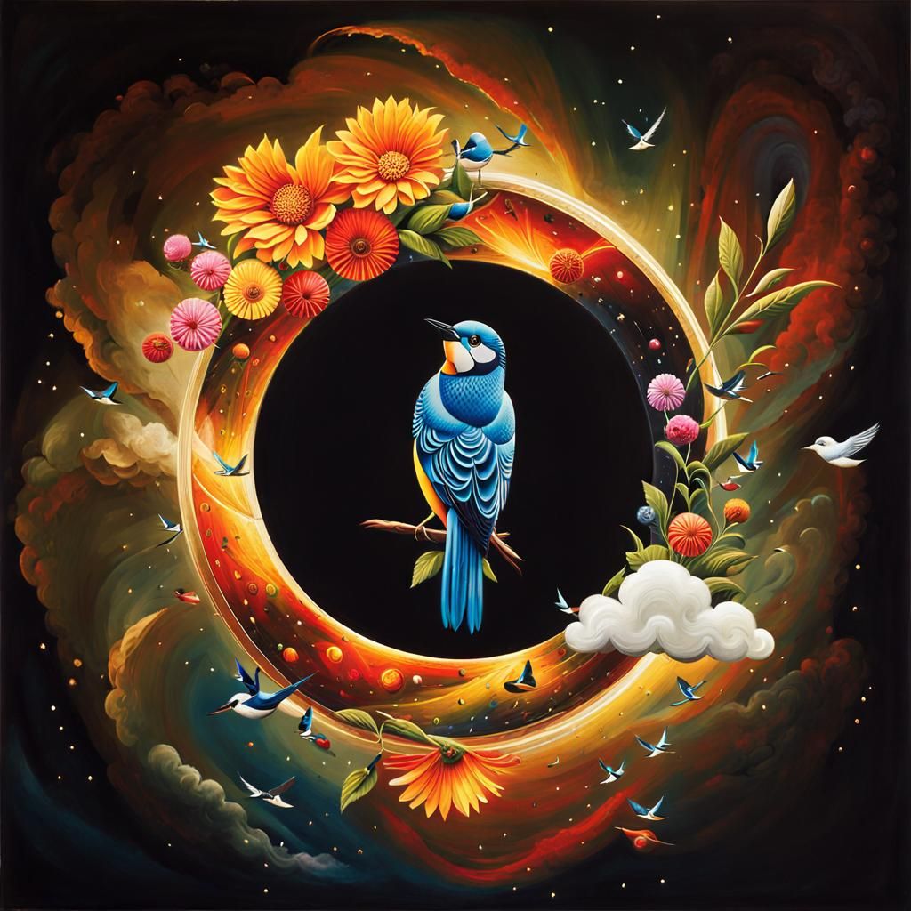 Interconnectedness: Abstract Painting of Divine Omnipresence