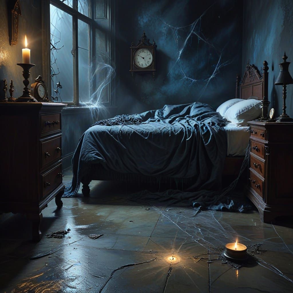 Victorian Gothic: Waking in a Hazy Bedroom