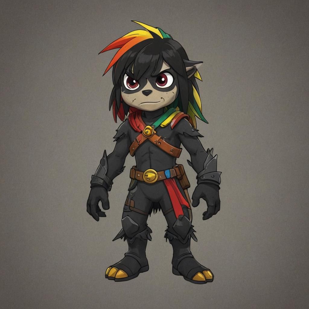 Grimdark Scene in Sunbow Productions Style