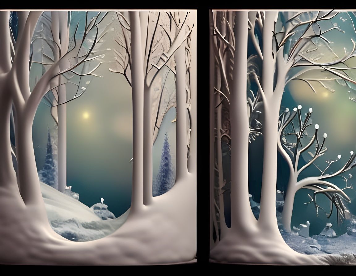 Enchanted Winter Fairytale in Rococo Style