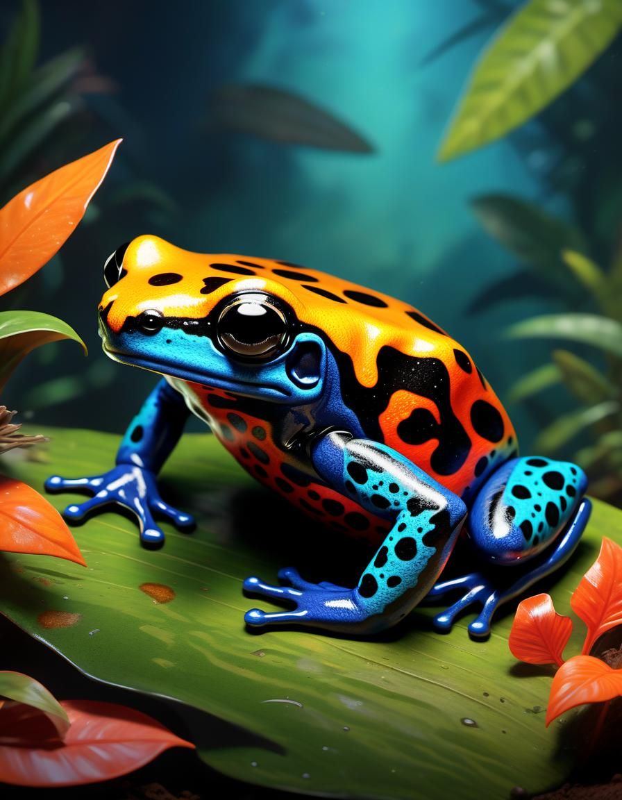 South American Poison Dart Frog Still Life