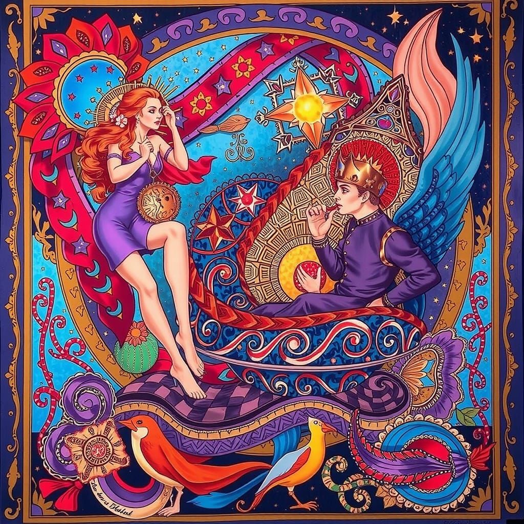 Abstract Display of Creative Genius