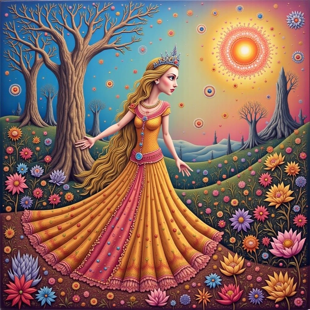 Mixed Emotions Princess Aurora in a Bittersweet Portrait