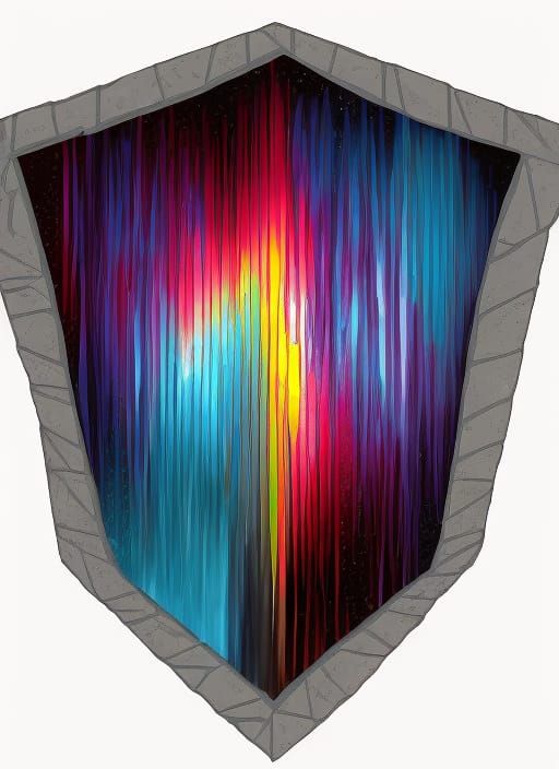 Magical Coyote in Echo Canyon: Digital Illustration