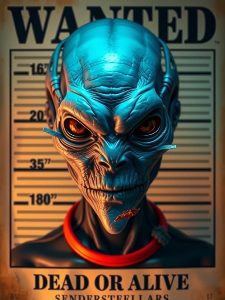 Wanted Poster - dead or alive