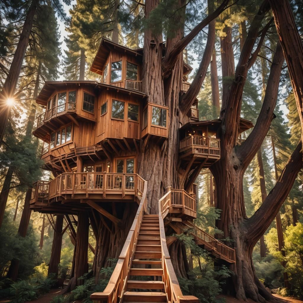 Sequoia Treehouse in Organic Modern Style