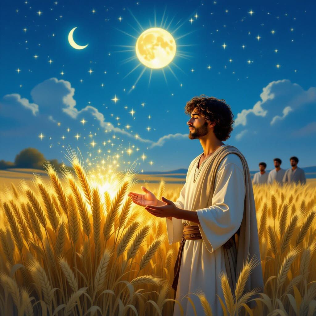 Prophetic Dream of Joseph in Pastoral Field