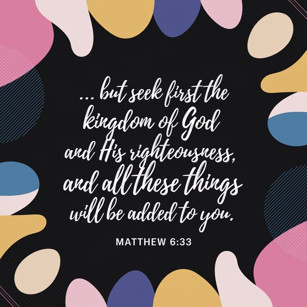 Cursive Bible Verse Illuminated on Dark Background