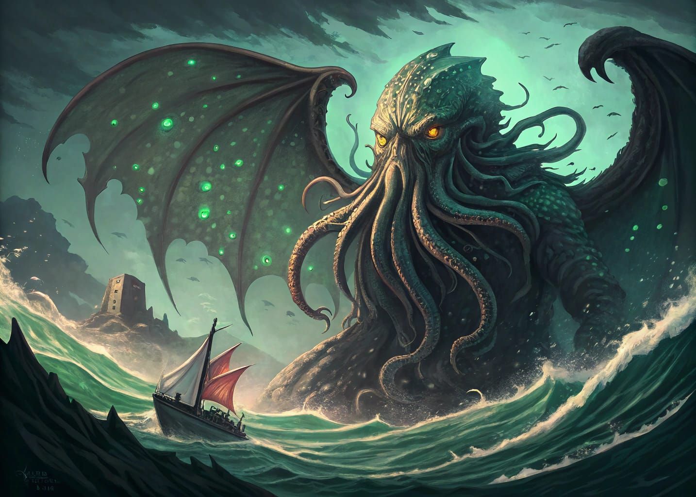 Cthulhu Emerges: Pixel Art from the Depths