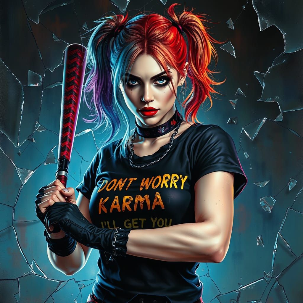 DONT WORRY ABOUT KARMA I'LL GET YOU