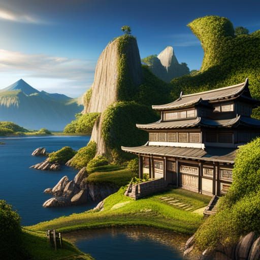 Naruto Detailed Matte Painting in Unreal Engine