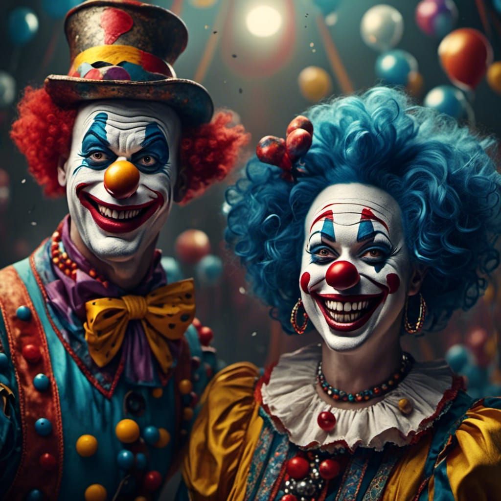 Two clowns