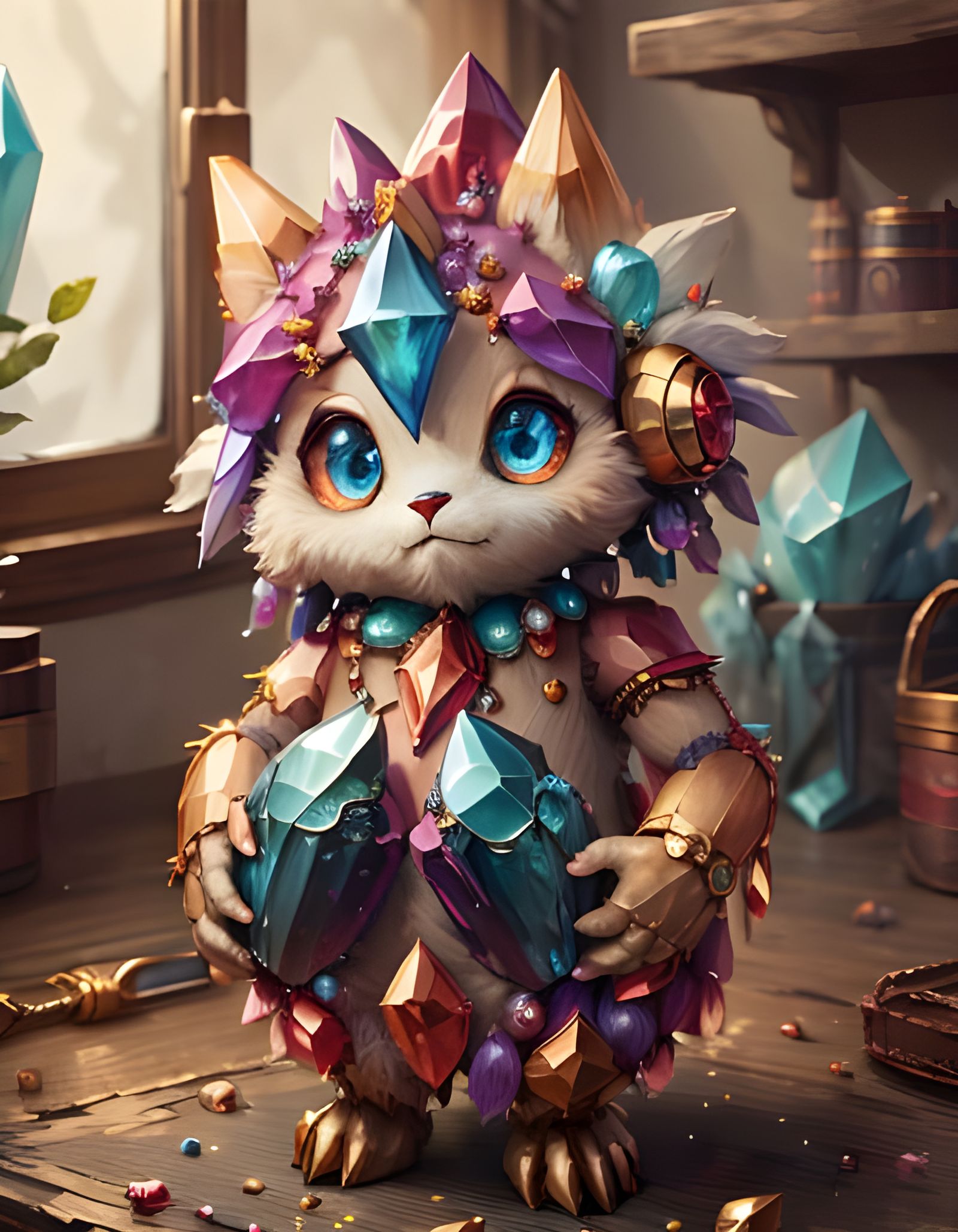 GemstoneAI Fantasy Creature: A Ragamuffin's Tale