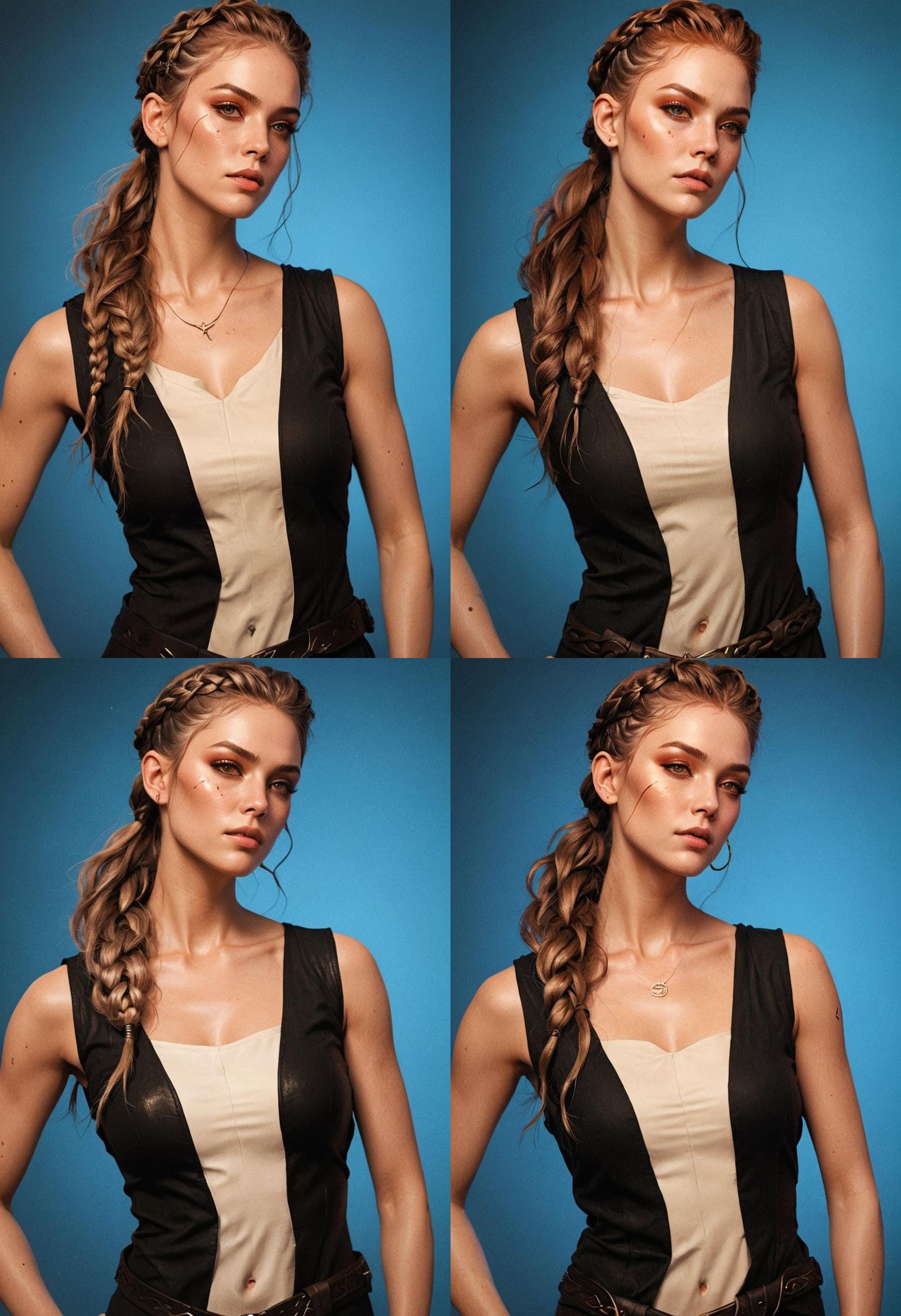 Futuristic Celtic Warrior Portrait in Volumetric Lighting