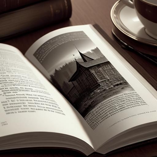 Hyperrealistic Book with Intricate Details in HDR
