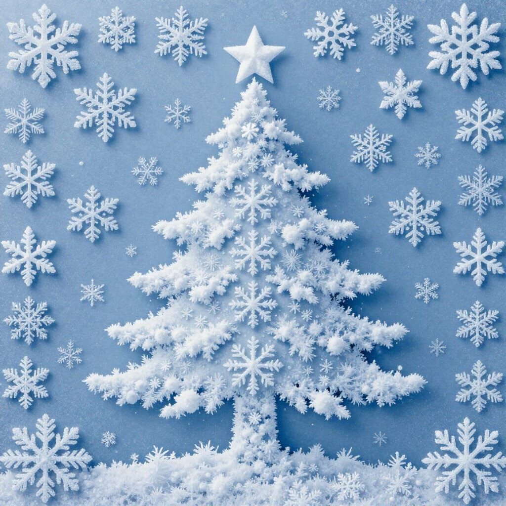Snowflake Landscape Christmas Tree Masterpiece