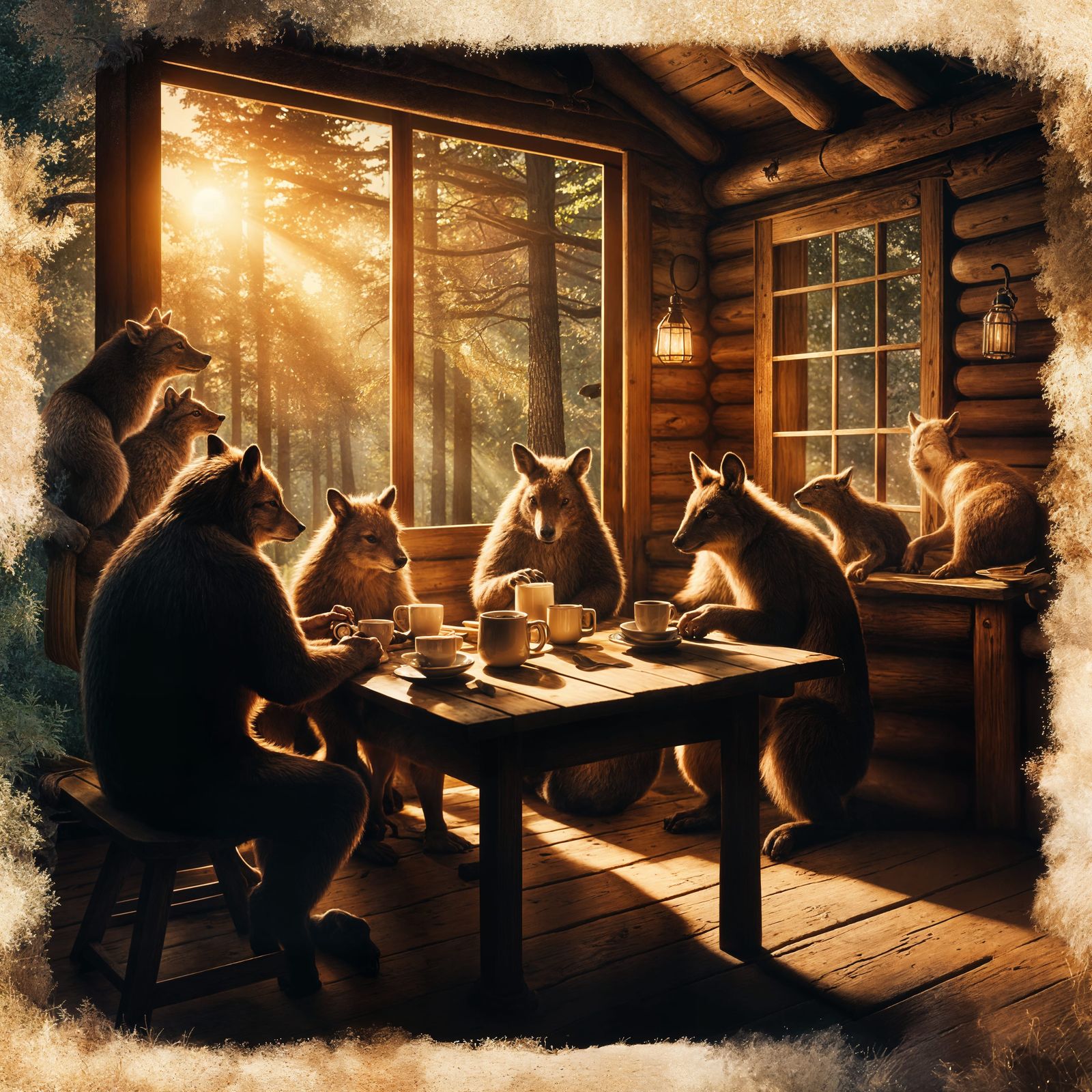 Cinematic Forest Coffee Break