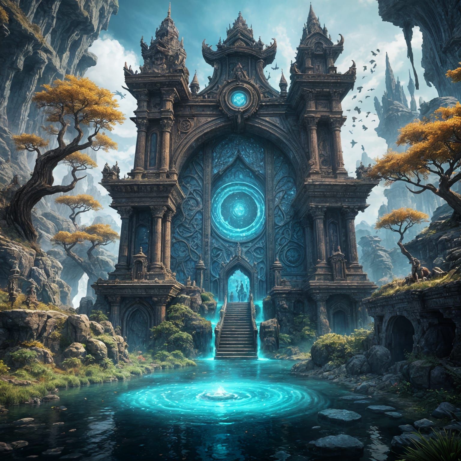 Fantastical Mana Dimension in Detailed Matte Painting
