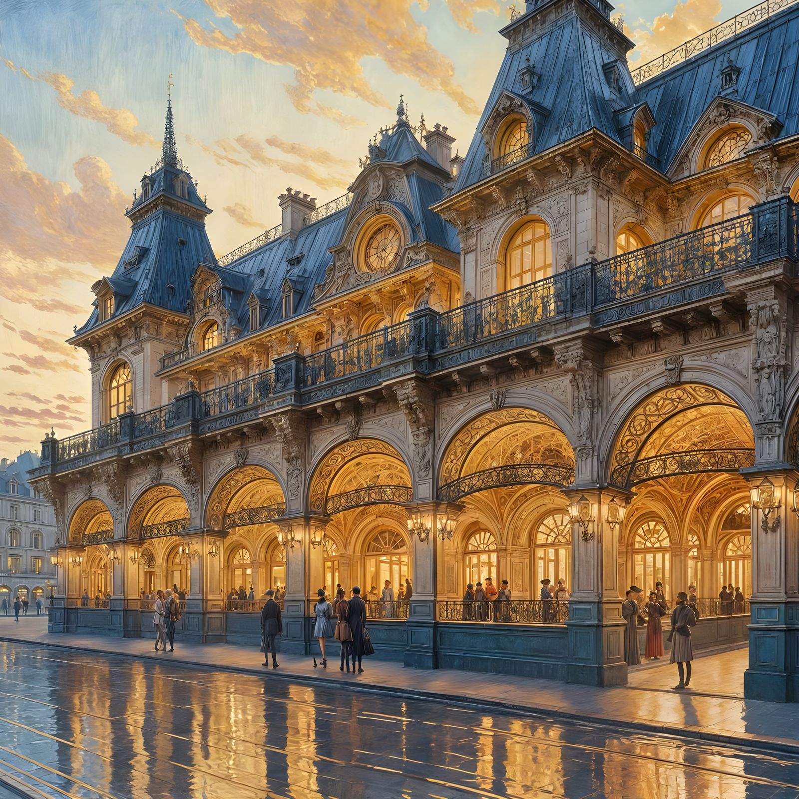 Belle Epoque Train Station in France