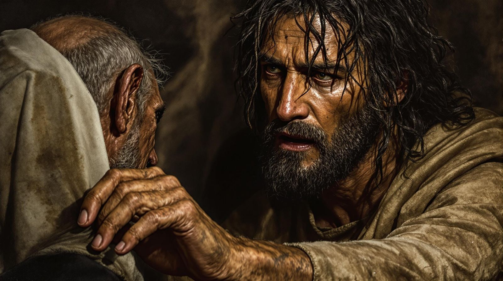 Jesus in a Moment of Compassion, Realistic Art