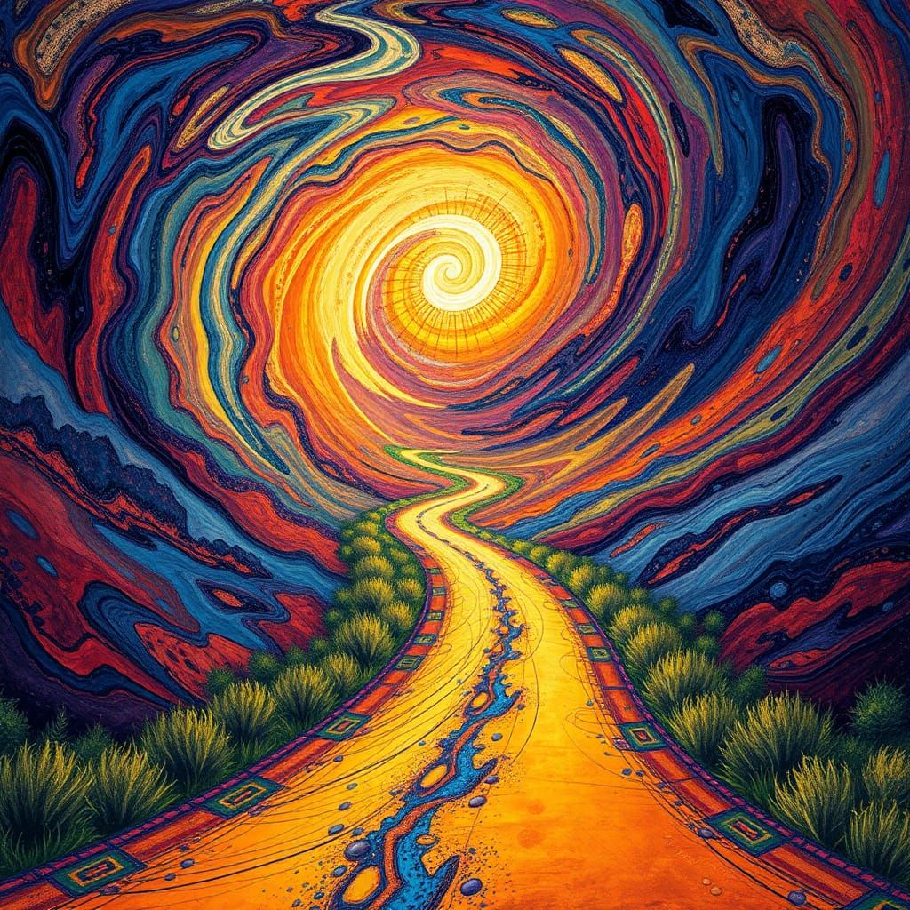 "A road without end. A road without beginning or end."