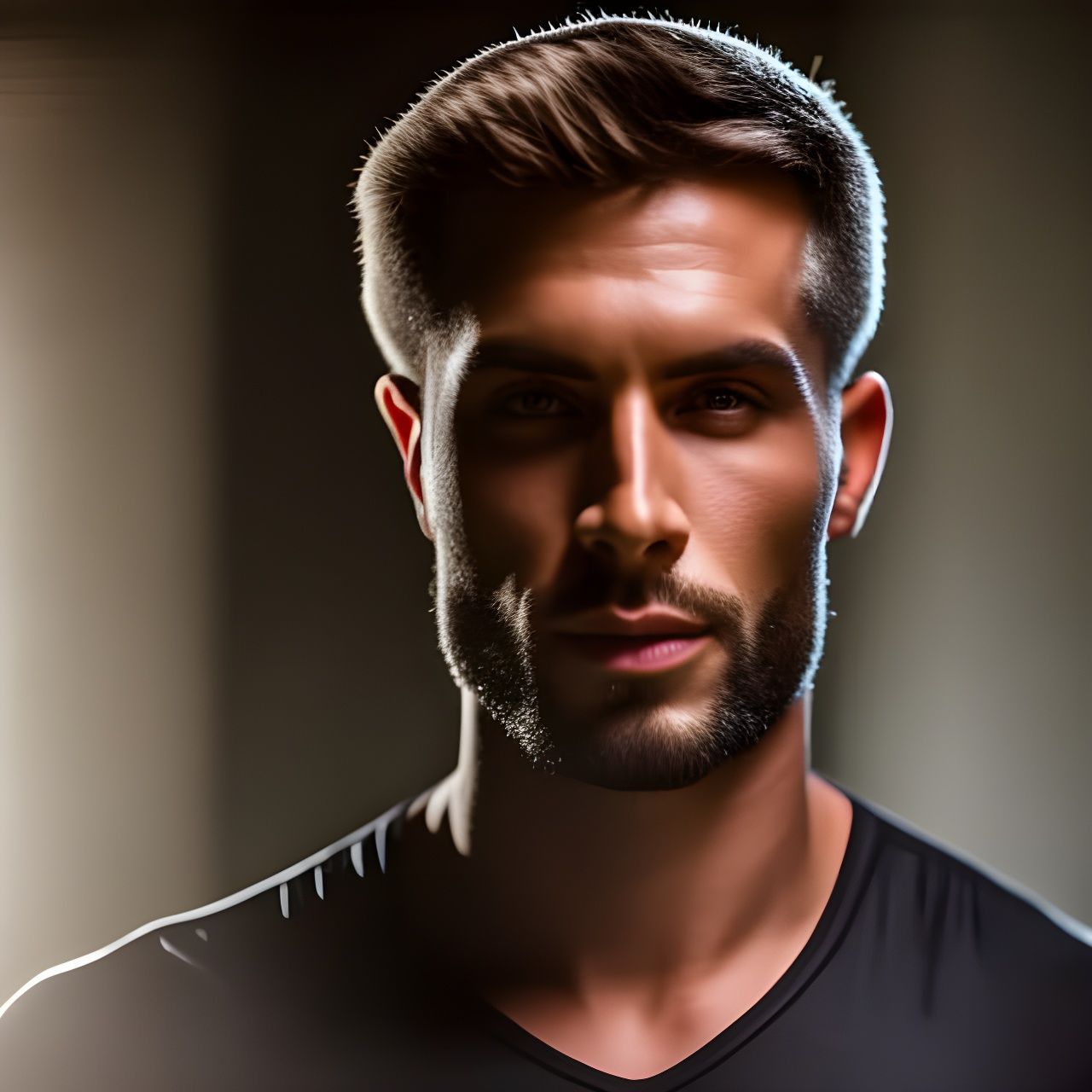 Handsome Male Model Portrait in 8K Resolution