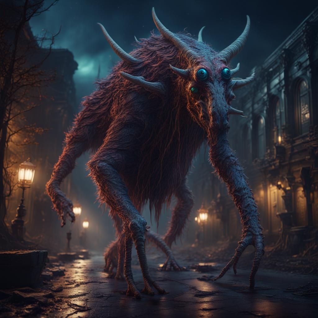 Bizarre Creature Walks Through the Night