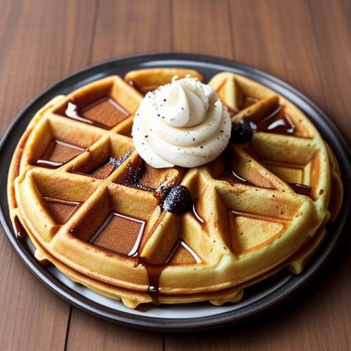 Sweet Waffle Delight in Vibrant Colors