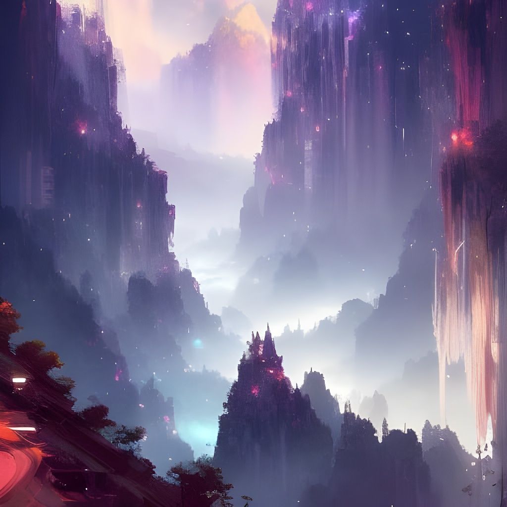 Epic Waterfalls Under Starry Night Sky