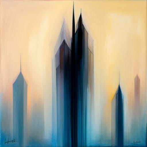 Mesmerizing Abstract Image of Shadows with Fine Details