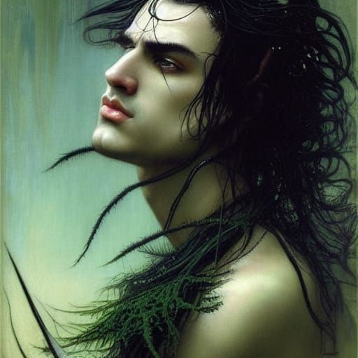 Imposing Fae Male Portrait in Classical Style