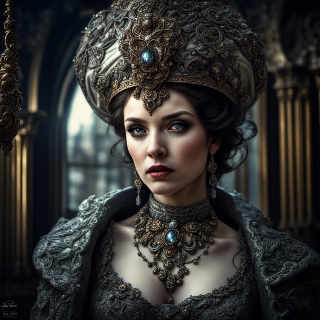 Hyperrealistic Portrait of "Madame Epoch" Fantasy