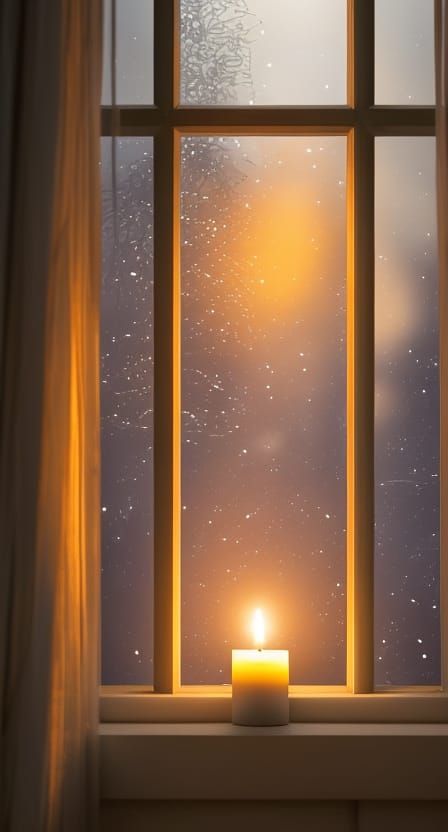 Candlelight Reflections: Anime Key Visual by Ghibli