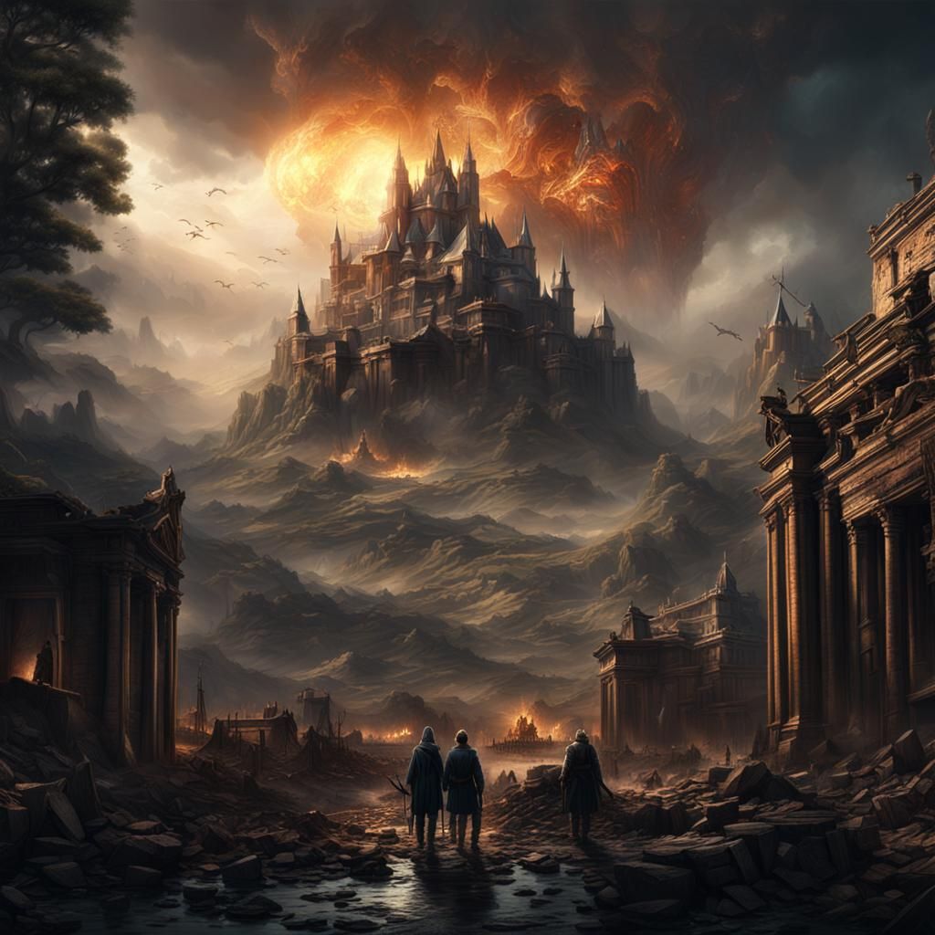 Epic Rise of the Banished: Dramatic Digital Painting