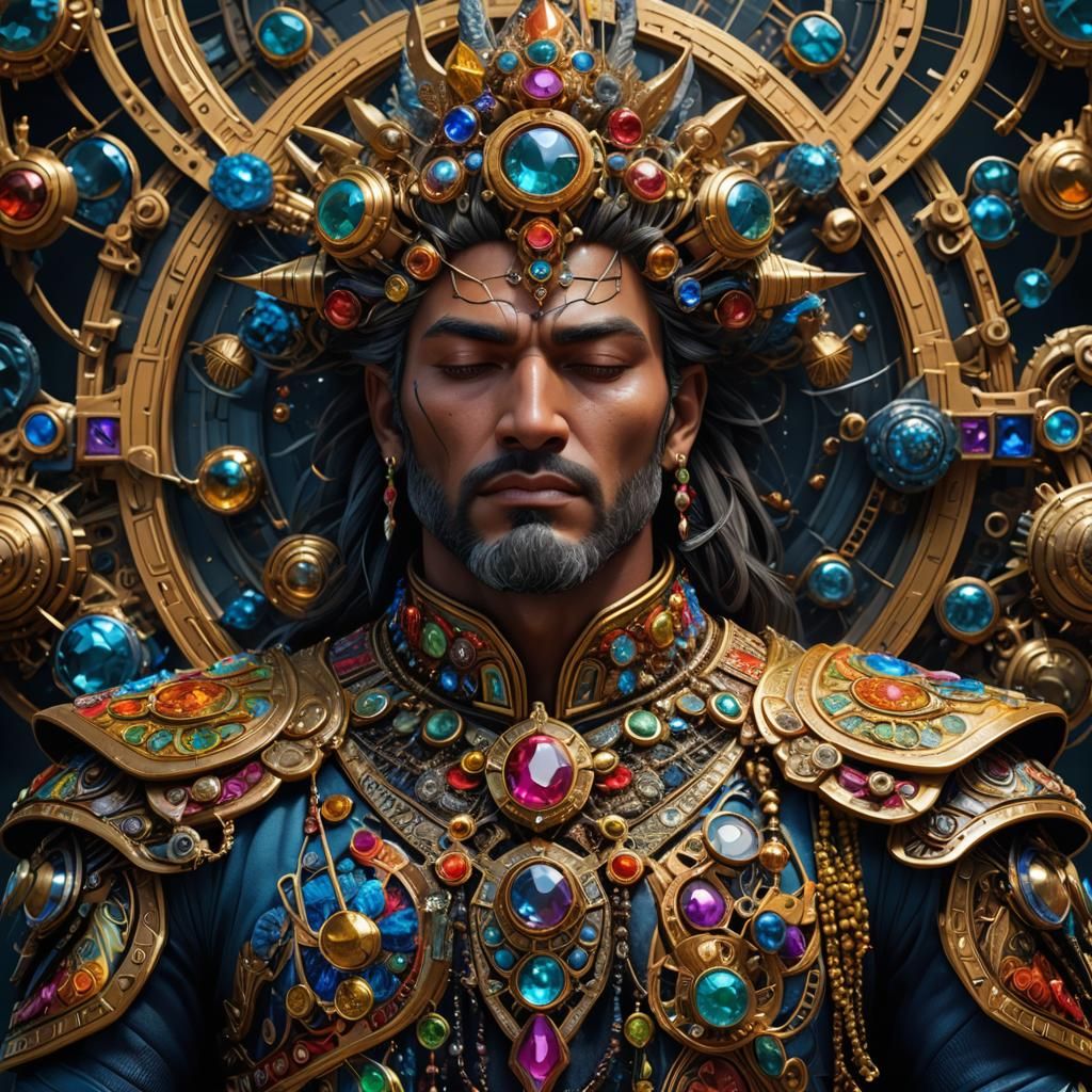 Sleeping Giant in Detailed Matte Painting Style