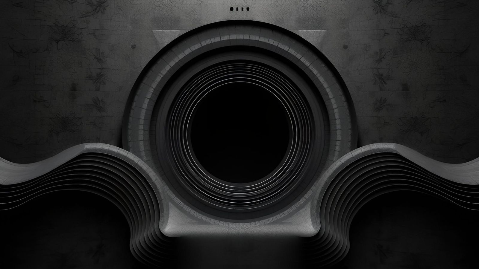 Complex Minimalist Conceptual Art with Deepening Patterns