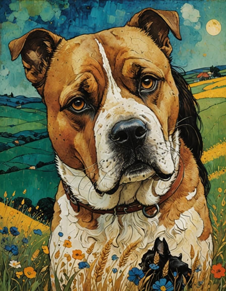 Traveling Companions in an Impasto Countryside