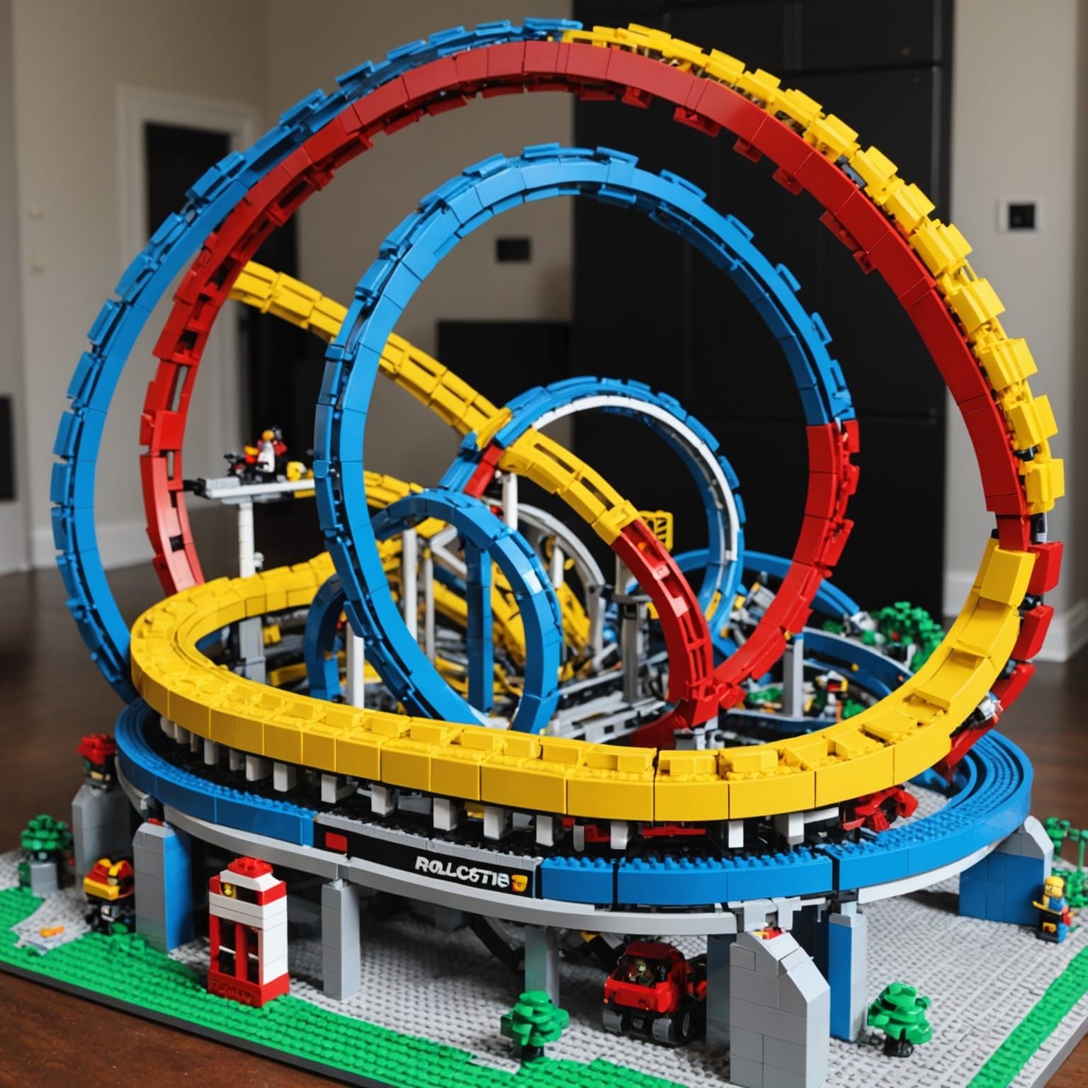 Lego Rollercoaster Construction