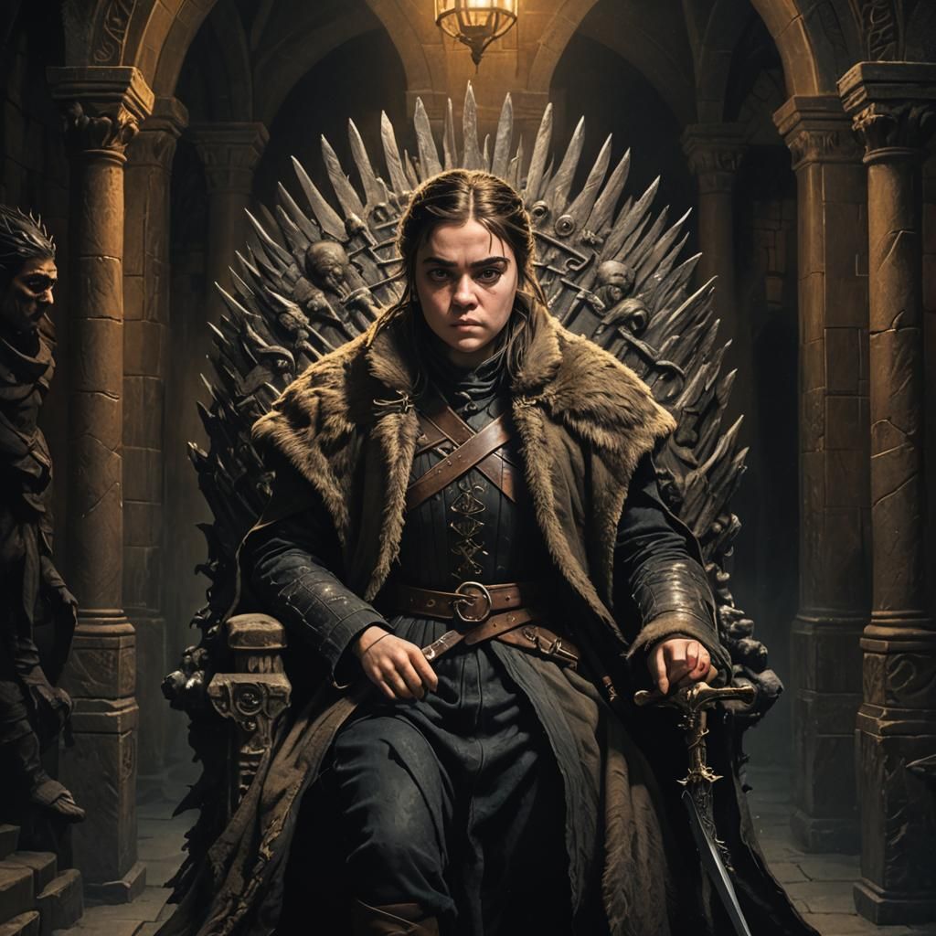 Arya Stark in Dark Cloak: Cinematic Fan Art