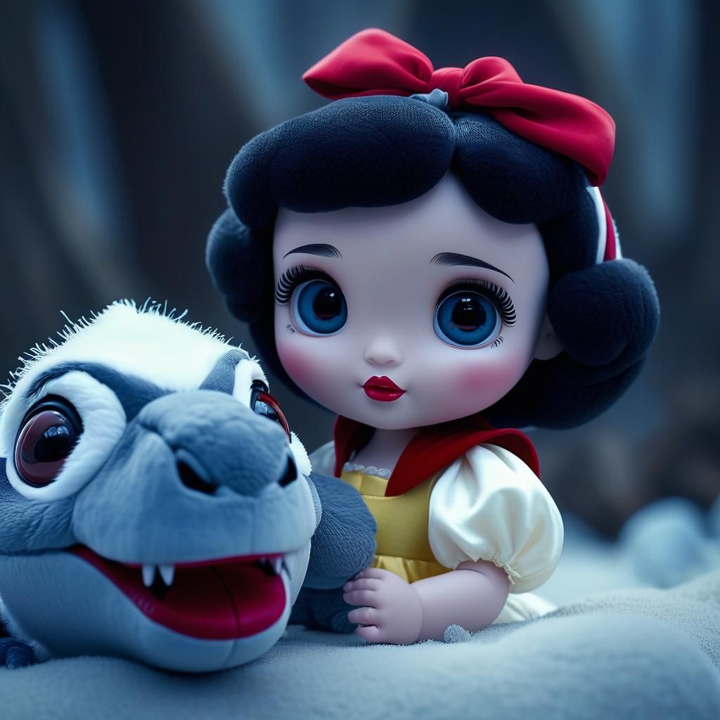 Disney Snow White Chibi with Plush Toy