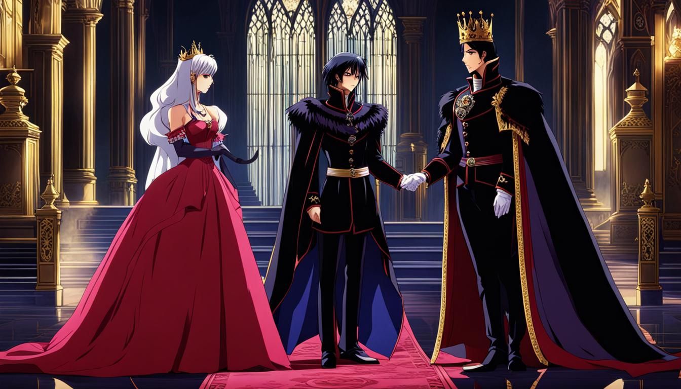 Gothic Romance: King and Queen in 80s Anime Style