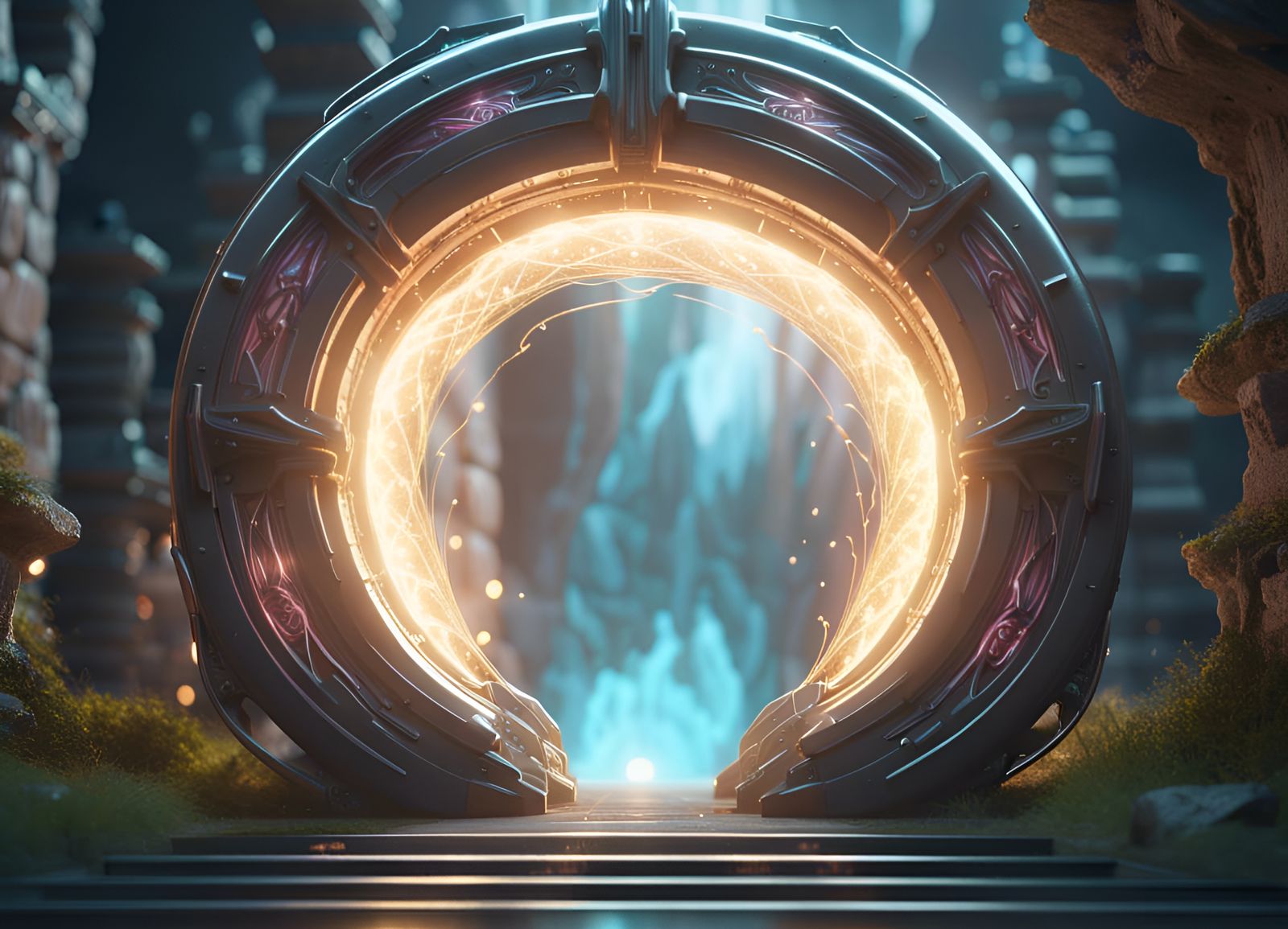 Enchanted Magic Portal with Astral Energy