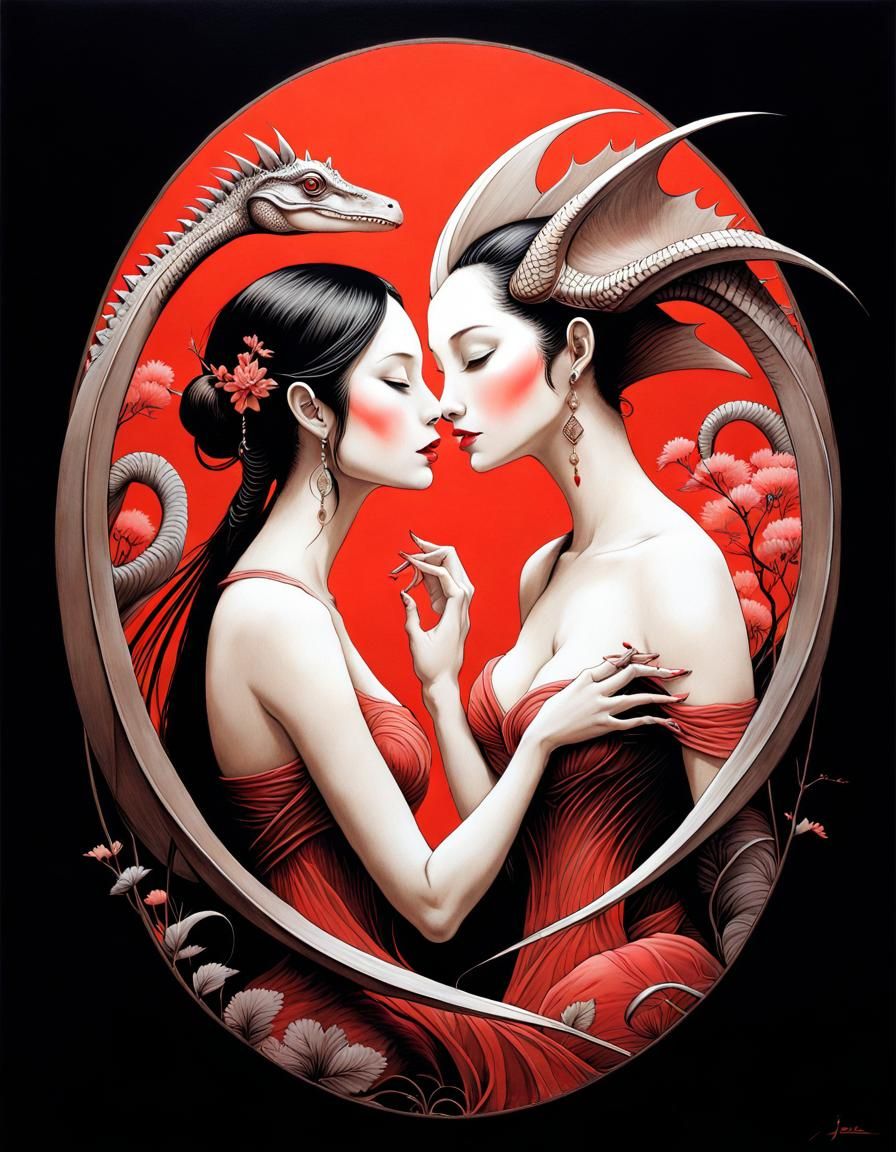 Two dragon women from another world 9