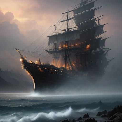 Colossal Boat Concept Art in Unreal Engine 5