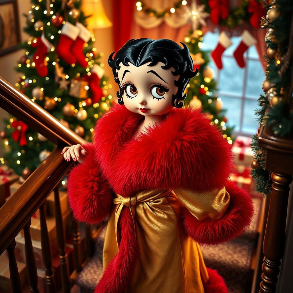 Betty Boop in Warm Winter Wonderland