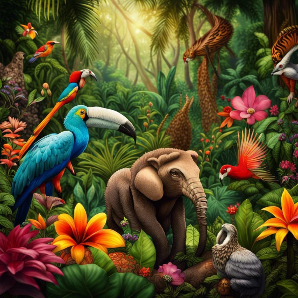 Meeting in the jungle